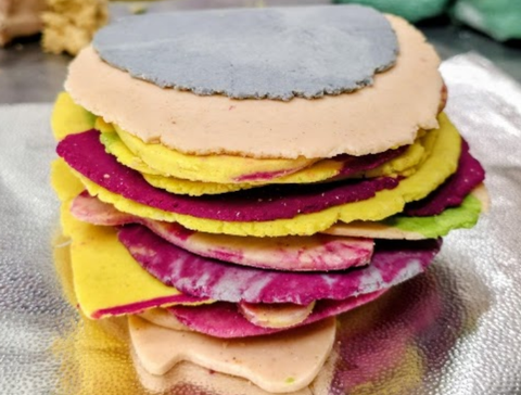 Tortillas colorées maison