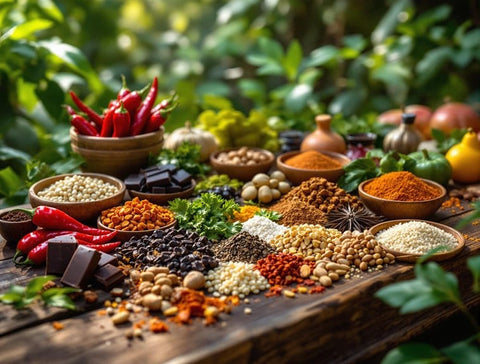 mole poblano has ingredients