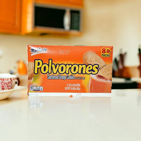 Polvorones - biscuits sables à l'orange - Marinela - 592 g