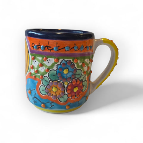 Tasse Talavera artisanale de Puebla - Modèle 11 - Céramique mexicaine peinte à la main