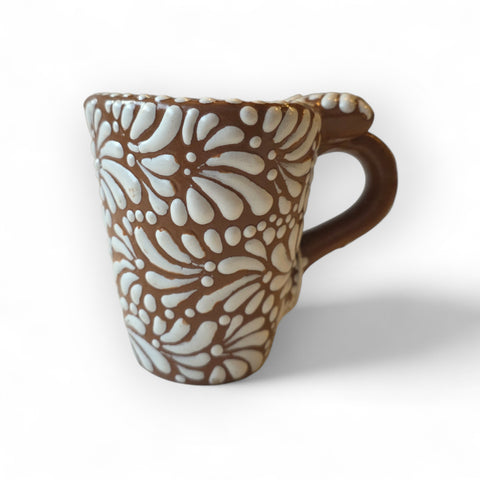 Tasse Talavera artisanale de Puebla - Modèle 12 - Céramique mexicaine peinte à la main