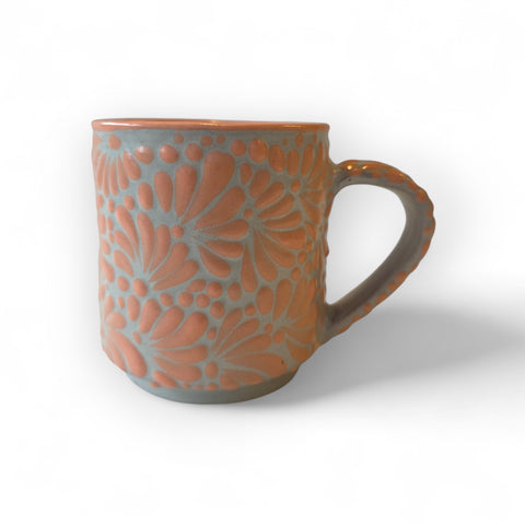 Tasse Talavera artisanale de Puebla - Modèle 13 - Céramique mexicaine peinte à la main