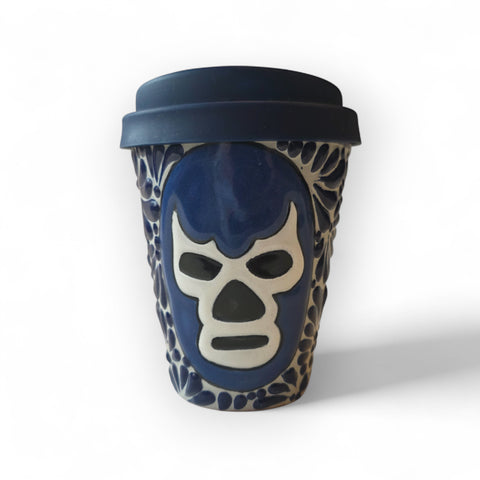 Tasse Talavera artisanale de Puebla - Modèle 14 - Céramique mexicaine peinte à la main