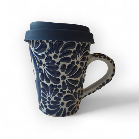 Artisan Talavera Cup from Puebla - Model 14 - Hand-painted Mexican ceramics