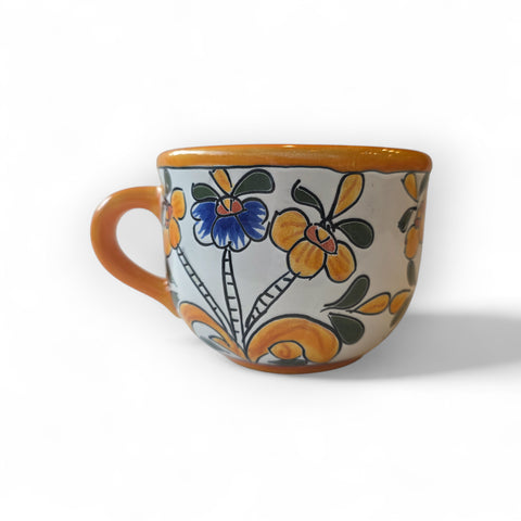 Tasse Talavera artisanale de Puebla - Modèle 17 - Céramique mexicaine peinte à la main