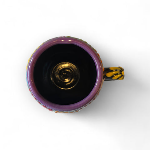 Tasse Talavera artisanale de Puebla - Modèle 19 - Céramique mexicaine peinte à la main