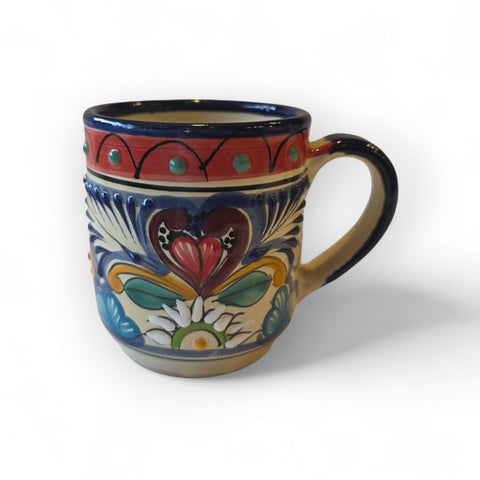 Tasse Talavera artisanale de Puebla - Modèle 21 - Céramique mexicaine peinte à la main