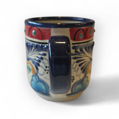 Tasse Talavera artisanale de Puebla - Modèle 21 - Céramique mexicaine peinte à la main