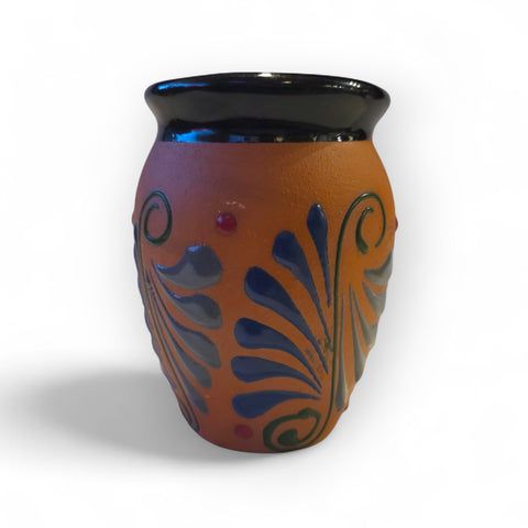 Jarrito mexicain en argile – peint à la main - Modèle 24