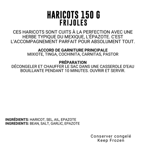 Haricots 150g