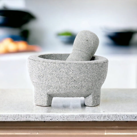 Mortier & Pilon en granite - 15 cm