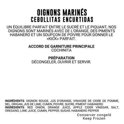 Oignons marinés 150g