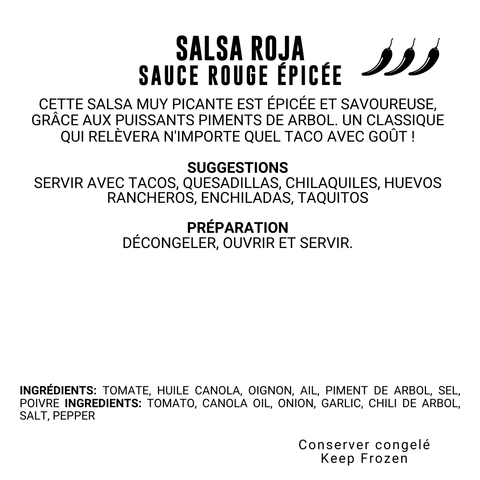 Salsa roja - épicé - 200ml