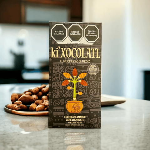 Barre de chocolat noir 75% amargo - ki xocolatl - 80 g