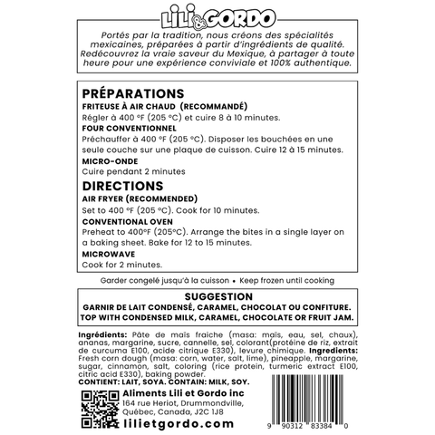 Bouchées de Tamales - Ananas - 12 unités - 240g