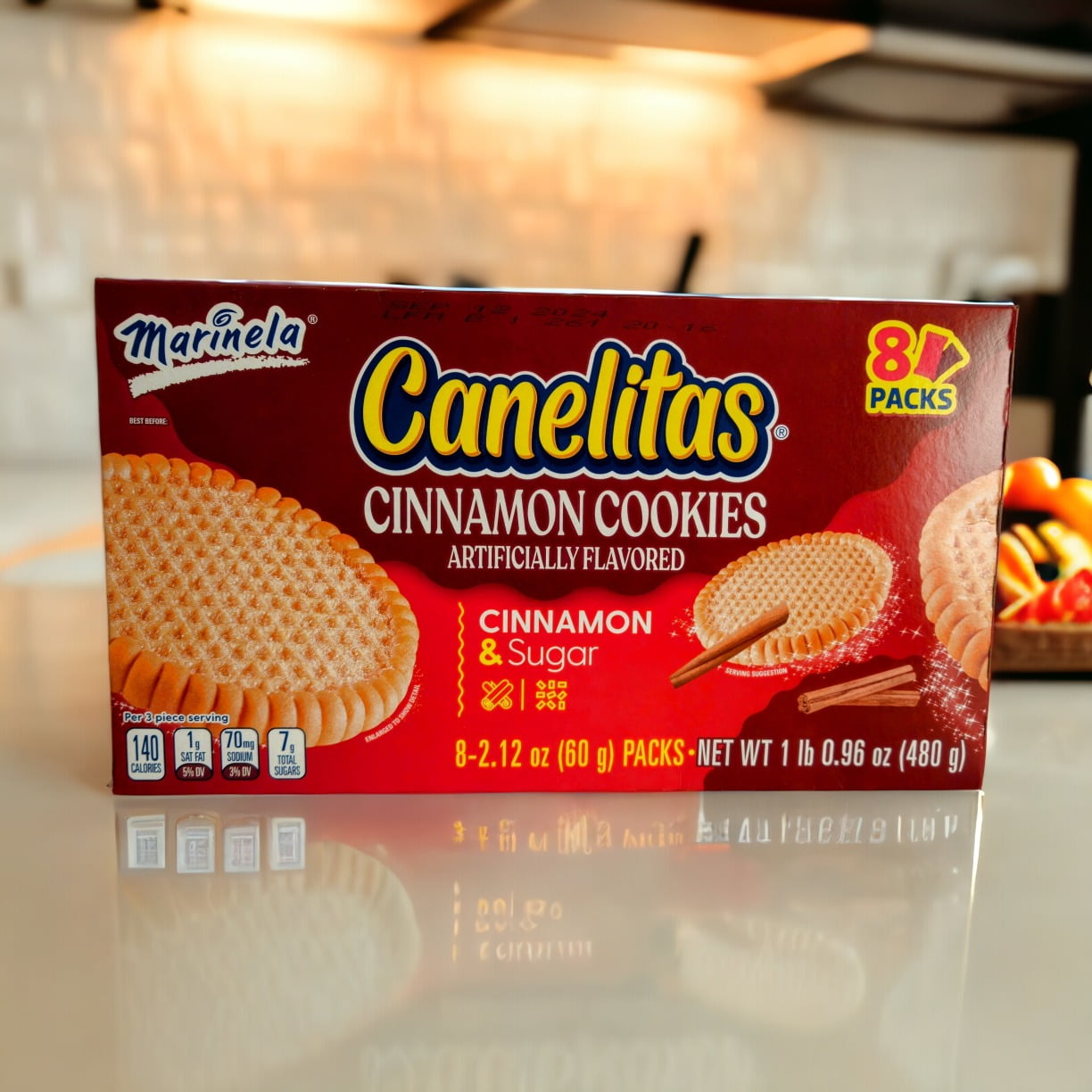 Canelitas (biscuits à la cannelle) - Marinela - 8 unités - 480 g