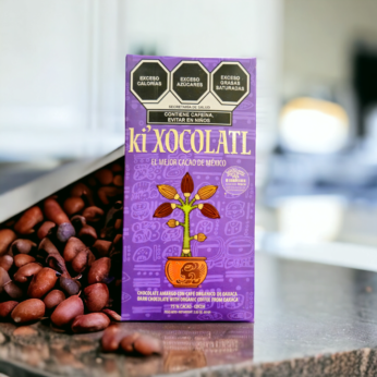Barre de chocolat noir 75% au café bio de Oaxaca – ki xocolatl – 80 g
